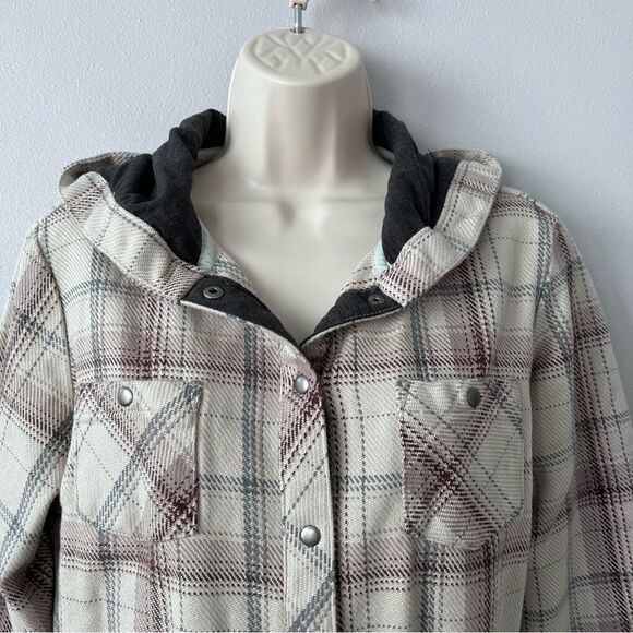 Kuhl Kleo Snap Front Hooded Shacket Size M - Picture 2 of 10